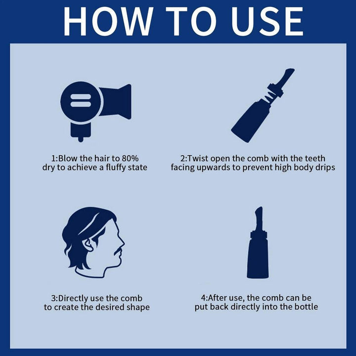 Hair Styling Wax With Comb | Free Home Delivery