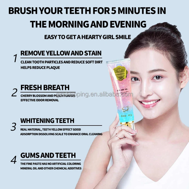 High Quality Pearl Powder Pure Whitening Toothpaste