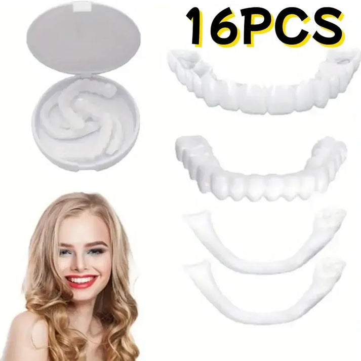 2 Pairs Snap-On Teeth Covers – Natural Look, Instant Smile Upgrade