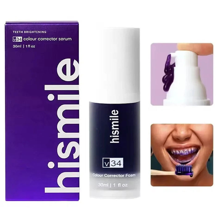 Hismile Tooth Cleansing Purple Corrector Teeth Toothpaste